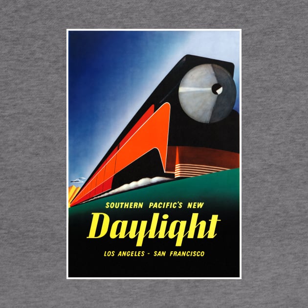 Vintage Travel Poster USA Southern Pacific’s New Daylight by vintagetreasure